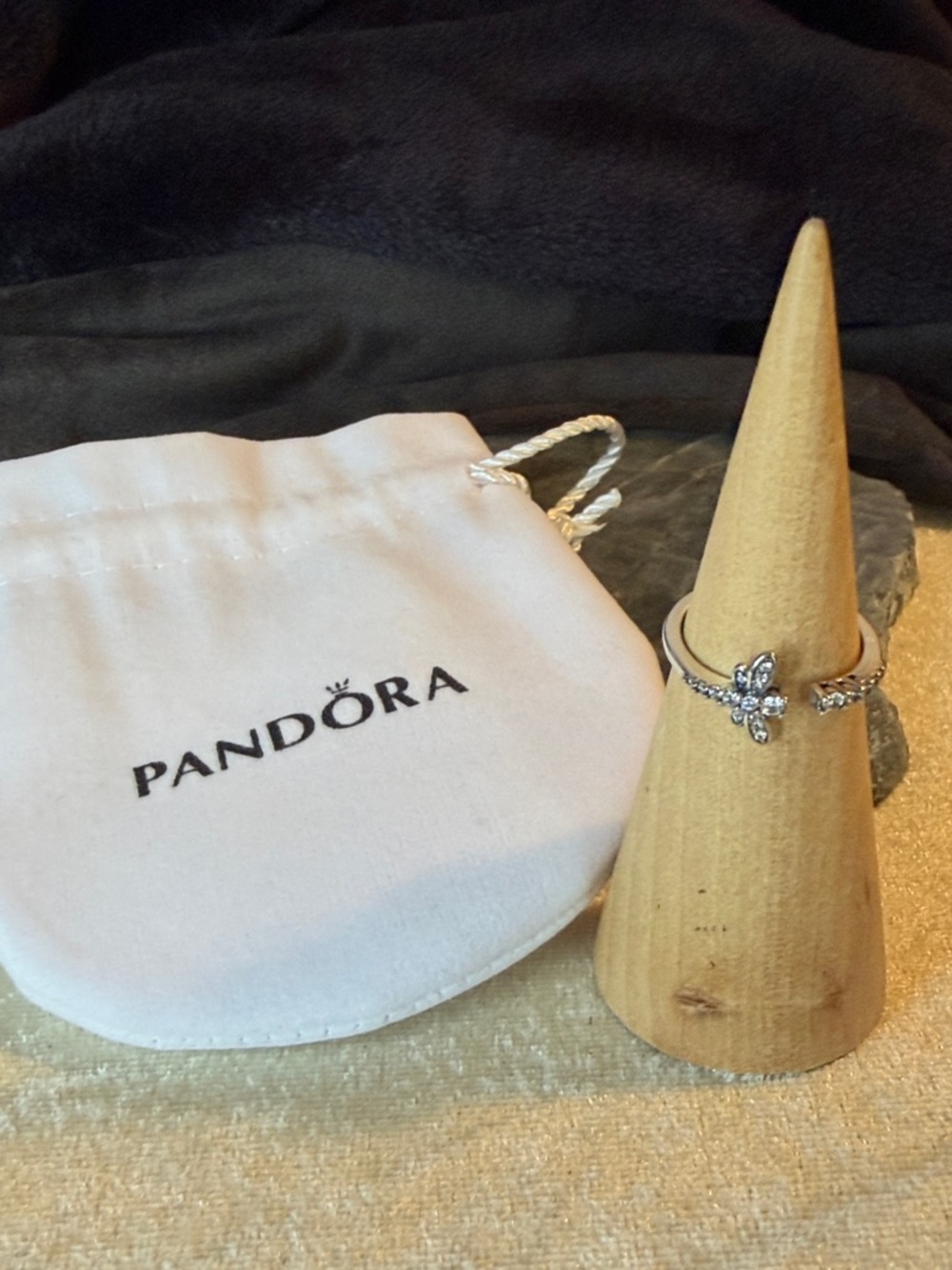 Retired Pandora Open Dragonfly Ring size 7